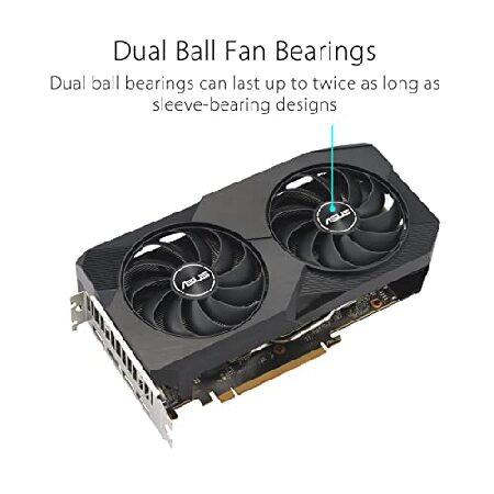 ASUS Dual AMD Radeon(TM) RX 6600 8GB GDDR6 ゲーミンググラフィックカード (AMD RDNA(TM) 2 PCIe 4.0 8GB GDDR6メモリ HDMI 2.1 DisplayPort 1.4a Axial-tech｜emiemi｜03