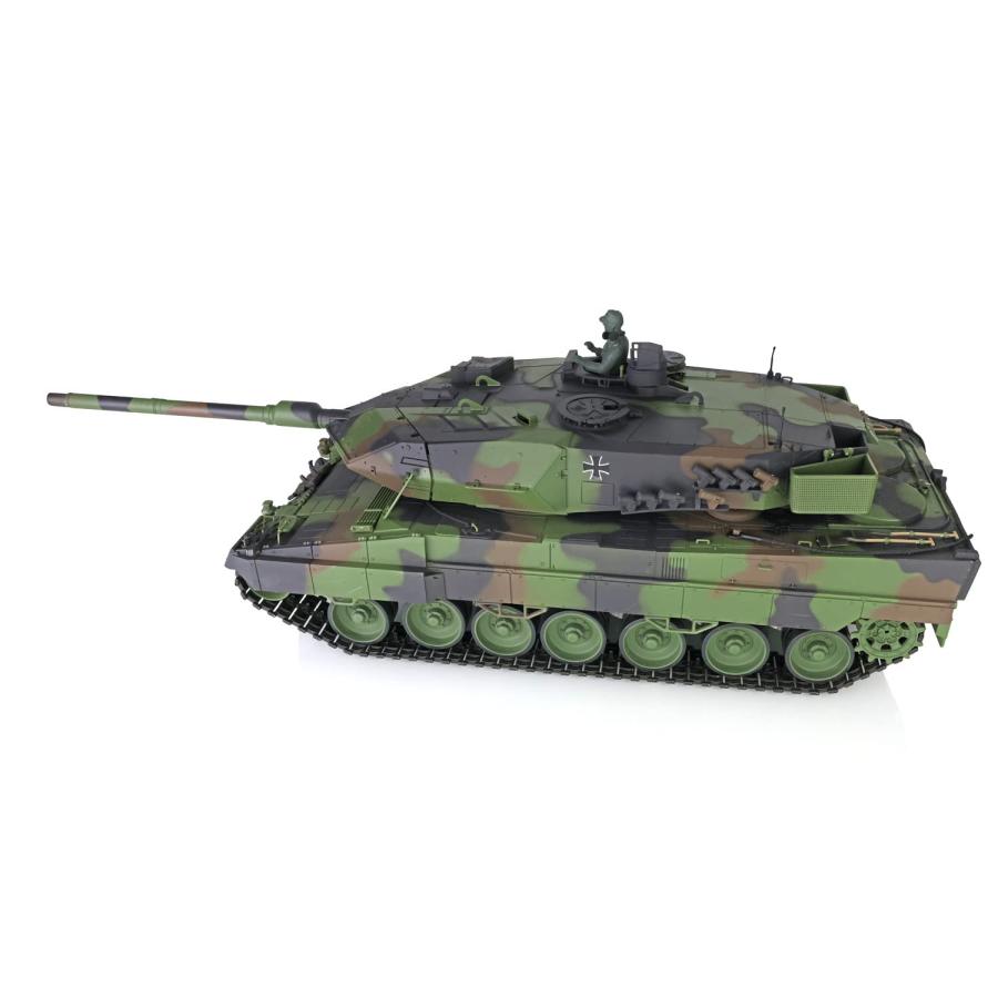 wheelfun Heng Long RC Tank 2.4Ghz 1/16 Scale 7.0 Plastic Ver Leopard2A6 Infrared Combat 340° Rotating Turret RTR Tank Model 3889｜emiemi｜03