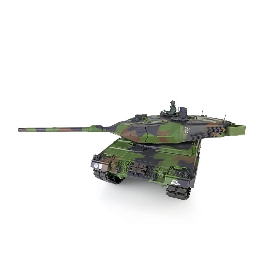 wheelfun Heng Long RC Tank 2.4Ghz 1/16 Scale 7.0 Plastic Ver Leopard2A6 Infrared Combat 340° Rotating Turret RTR Tank Model 3889｜emiemi｜04