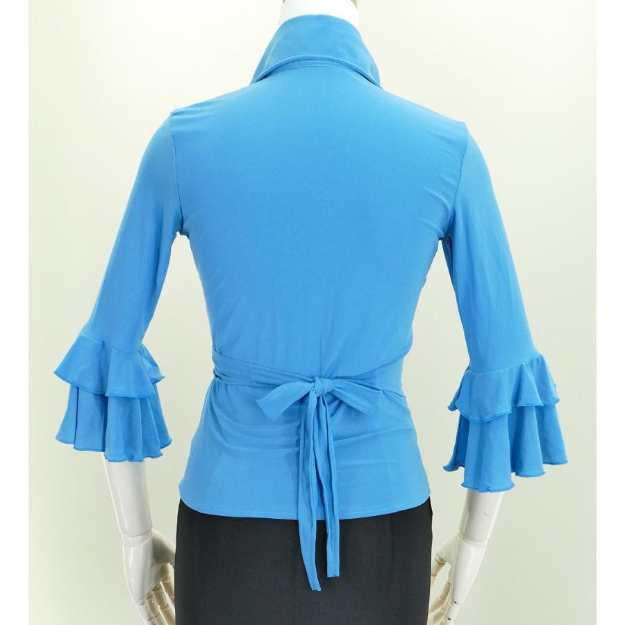 フラメンコ カシュクールブラウス ブルー フリーサイズ 1005 |  | 02