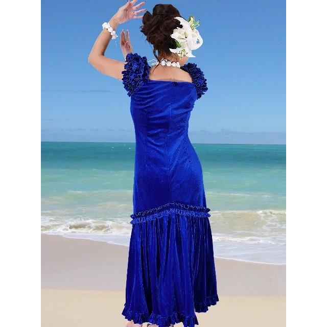 フラダンス ムームー ドレス ベルベット ブルーLLLサイズ 1078blLLL |  | 02