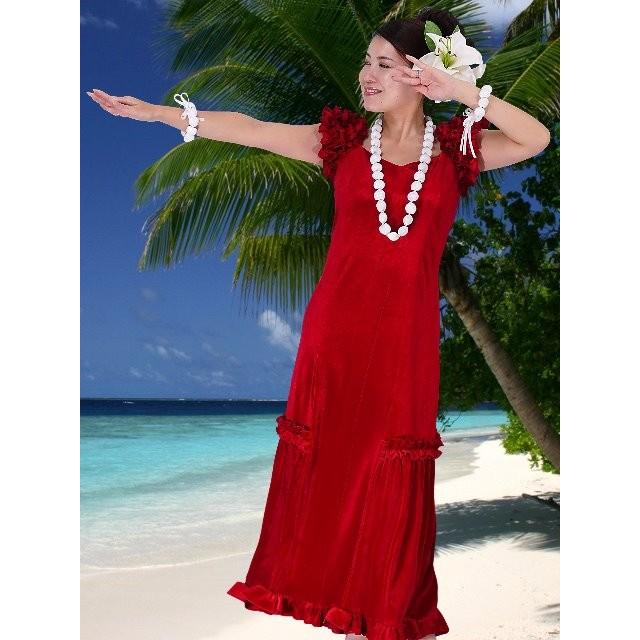 フラダンス ムームー ドレス ベルベット レッド LLサイズ 1078rLL |  | 01