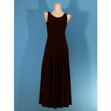 フラダンス 無地 ワンピースドレス ブラウン 1155a |  | 03