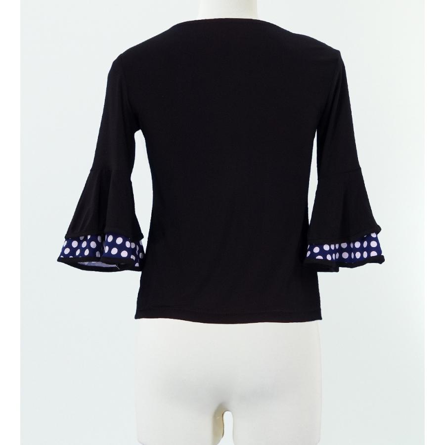 フラメンコ 水玉フリル ブラウス ブルー Mサイズ 1258 |  | 02