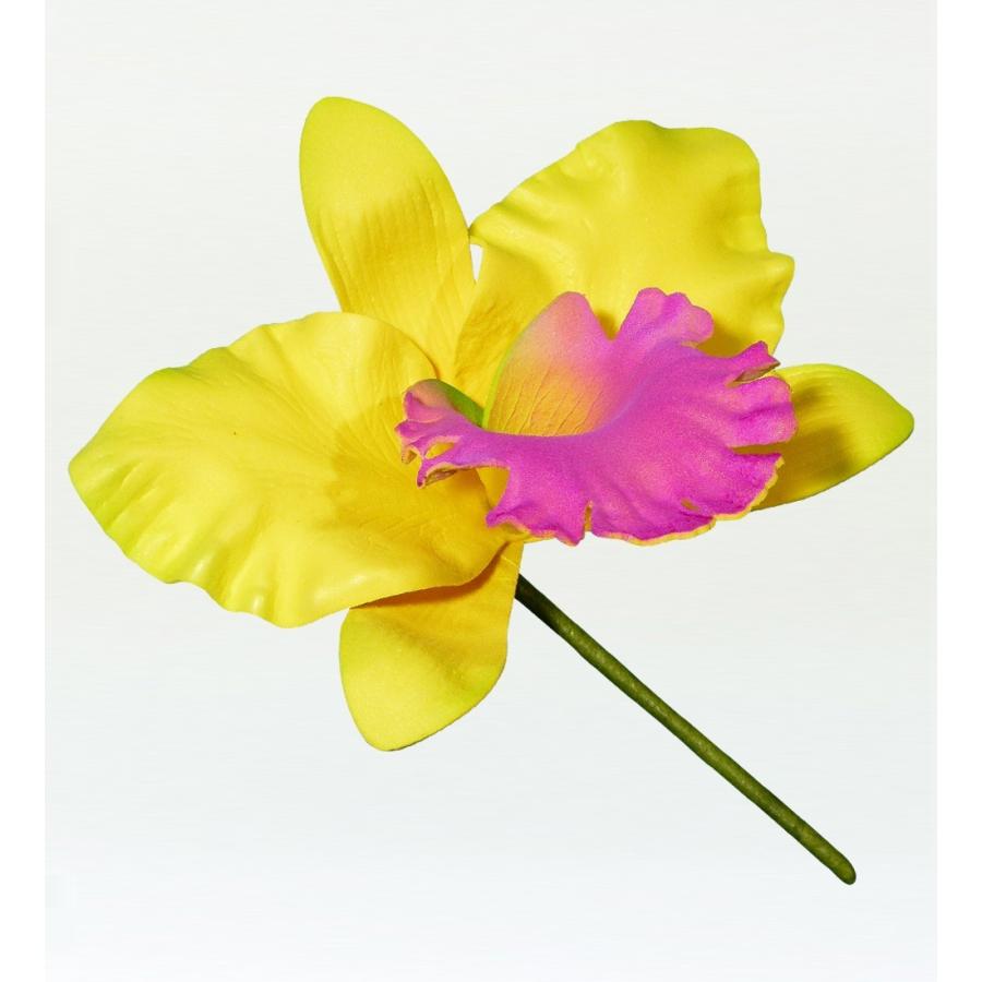 フラダンス カトレア ヘアピック イエロー×ピンク 1327ypi 1327ypiemika 通販 Yahoo!ショッピング