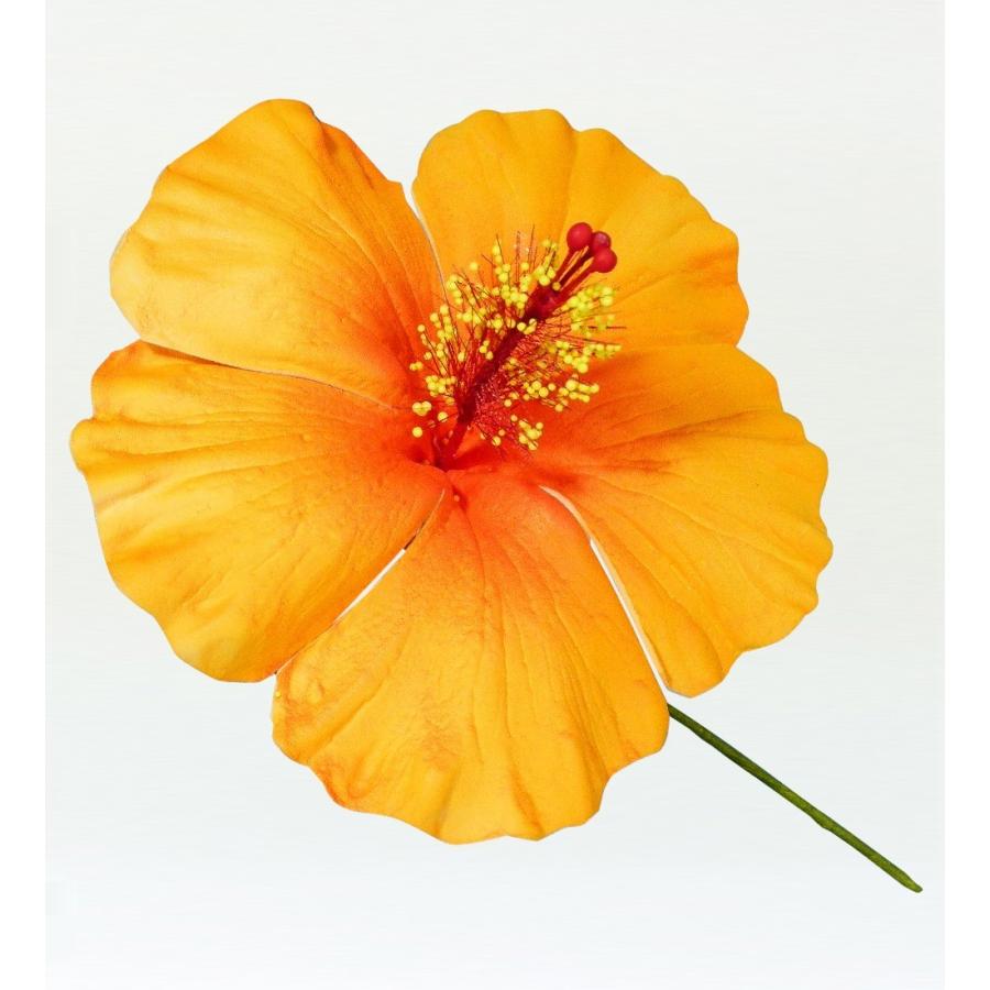 22春夏新作 フラダンス ハイビスカス ヘアピック オレンジ 1330o Cisama Sc Gov Br