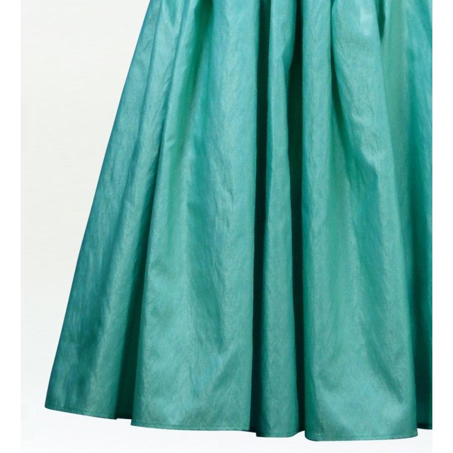 フラドレス シャンタン シャーリング ミディ丈 グリーン LLサイズ 1372gLL |  | 04