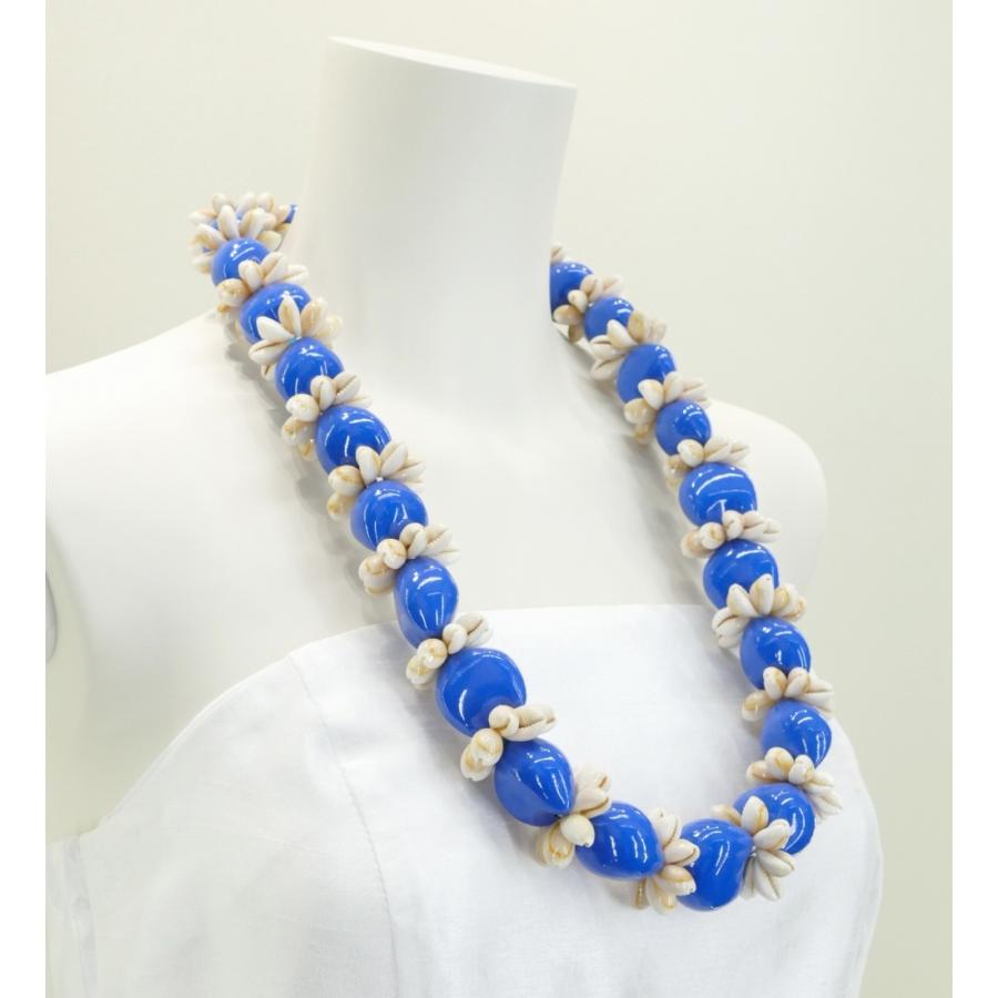 フラダンス マニータシェルリング&ククイ レイ ロング ブルー 1494bl |  | 03