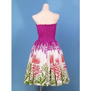 フラダンス ムームー フロントドレープミディ丈ドレス パープル Fサイズ 1595pF |  | 04