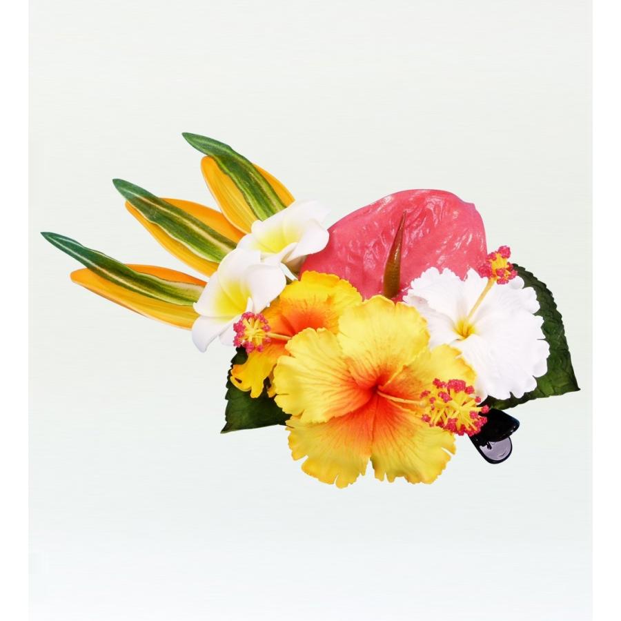 超安い フラダンス 3連ハイビスカス プルメリア ヘアクリップ イエロー 1618y Materialworldblog Com