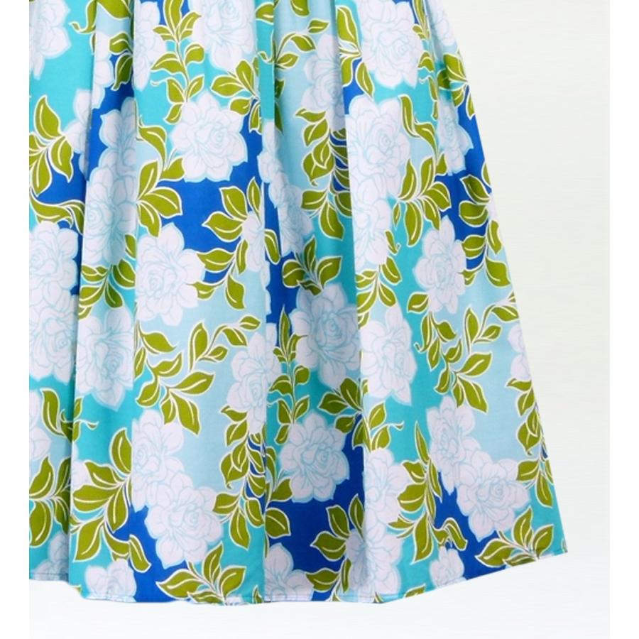 フラダンス ムームー パフスリーブ ロング丈 ドレス クリスタルシャインブルー Fサイズ 1626blF |  | 04