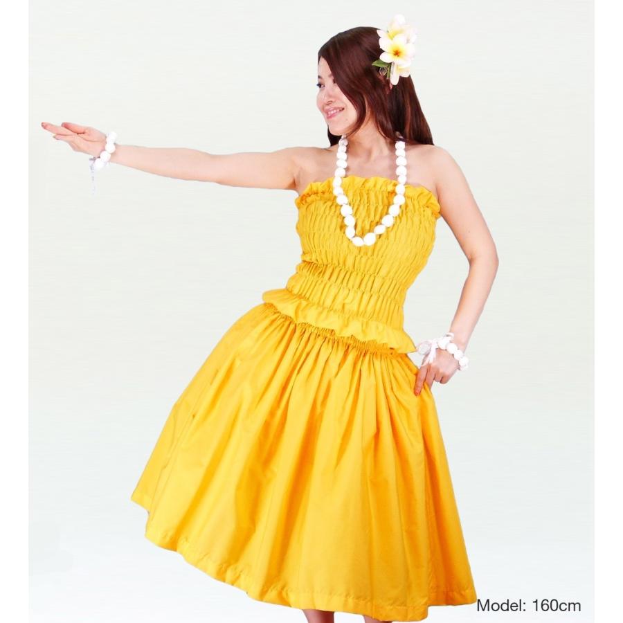 フラダンス シャーリングチューブトップ ブラウス イエロー 1663y |  | 01