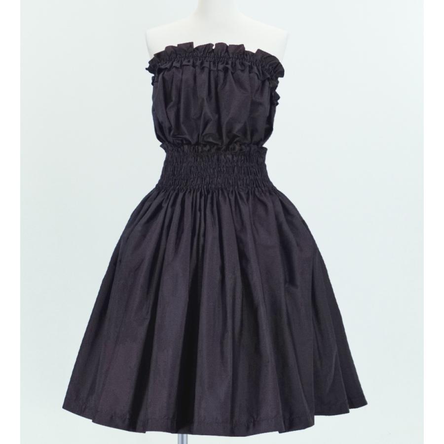 フラダンス パウスカート&チューブトップ セット ブラック 1668b | 