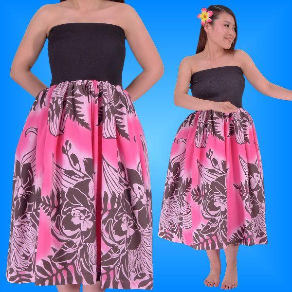 フラダンス チューブトップドレス ピンク Fサイズ 1677piF | 