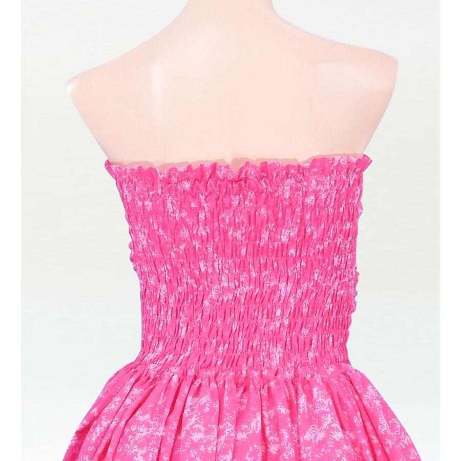 フラダンス ムームー フロントドレープミディ丈ドレス ピンク LLサイズ 1757piLL |  | 03