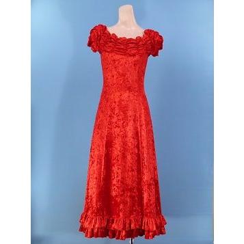 フラダンス　ベルベット　ドレス　アイボリー 楽天市場】フラダンス 衣装 ベロアドレス フラ ドレス