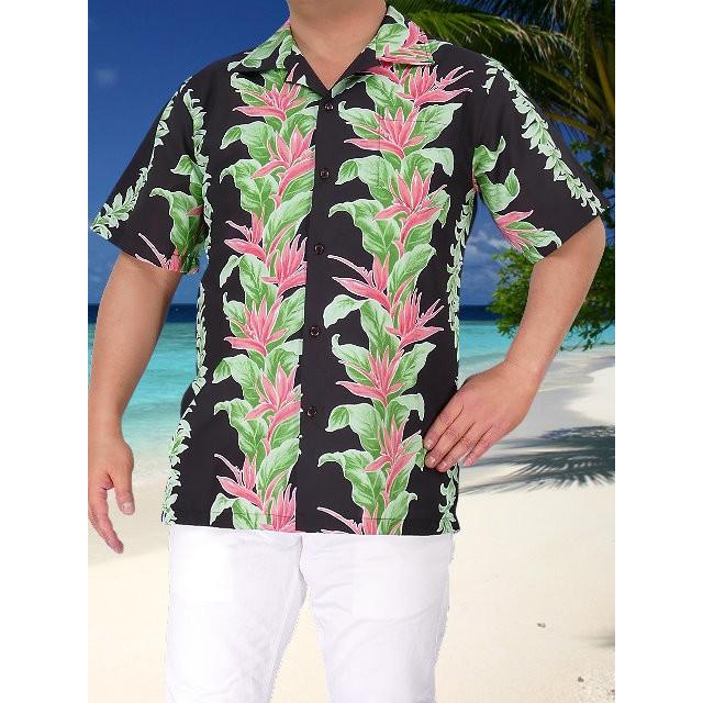 アロハシャツ メンズ ブラック ヘリコニア Sサイズ 1970bS |  | 01