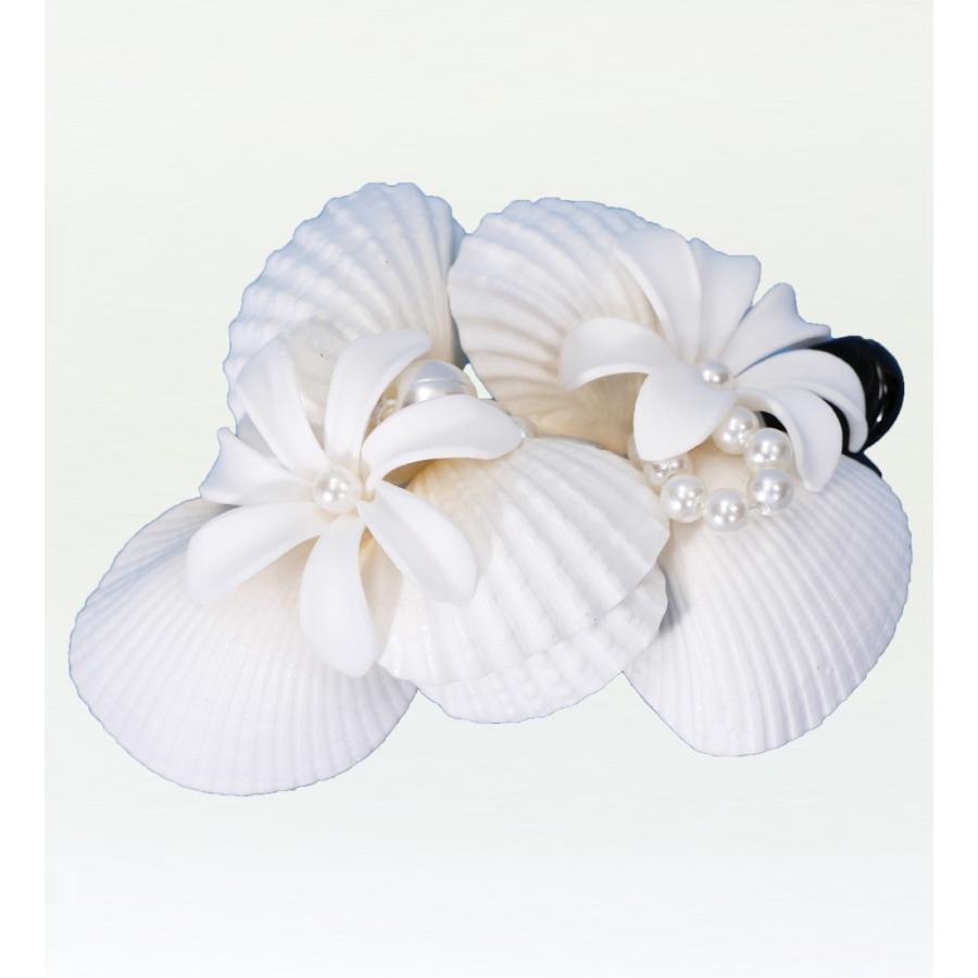 フラダンス ティアレ・シェル・パール ヘアクリップ 2050 | 