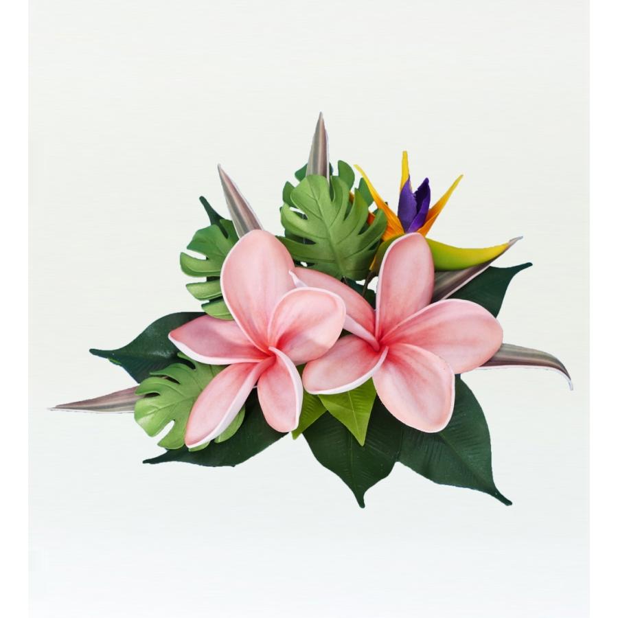 フラダンス プルメリア ストレチア ヘアクリップ コーラルピンク 51cp 51cp Emika 通販 Yahoo ショッピング