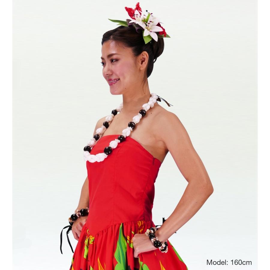 フラダンス リリー・トーチジンジャー ヘアクリップ ホワイト×レッド 2052wr |  | 01