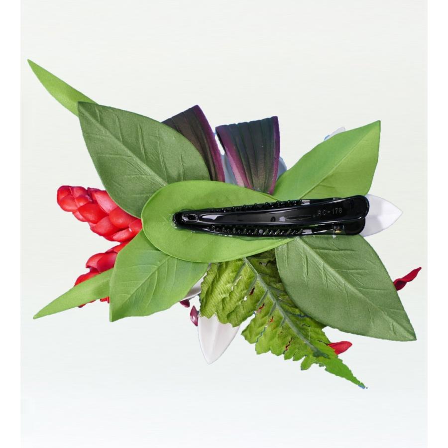 フラダンス リリー・トーチジンジャー ヘアクリップ ホワイト×レッド 2052wr |  | 02