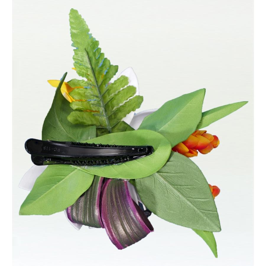 フラダンス リリー・トーチジンジャー ヘアクリップ ホワイト×イエロー 2052wy |  | 02