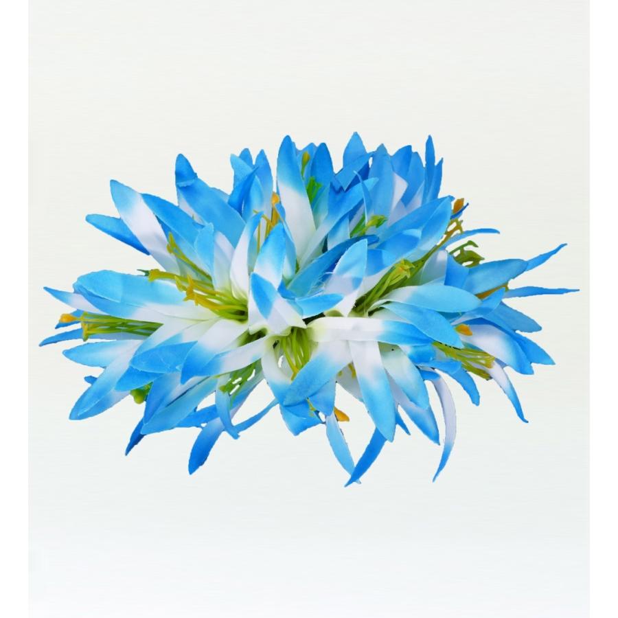 フラダンス スパイダーリリー ヘアクリップ ブルー 2053bl | 