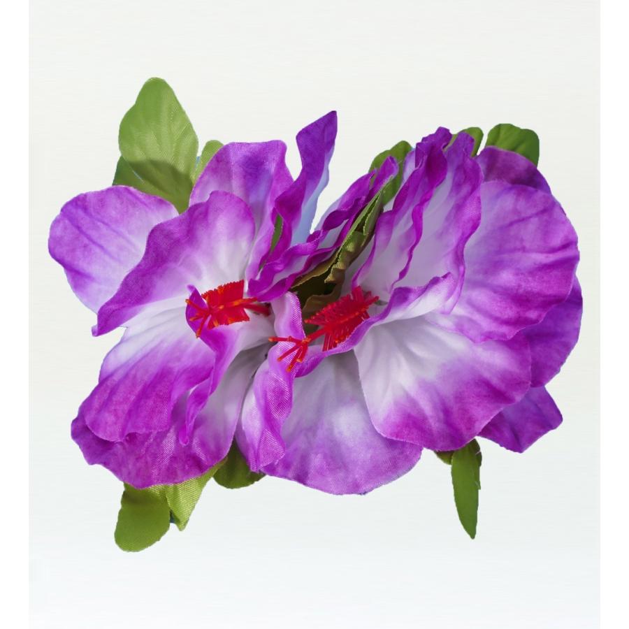 フラダンス ハイビスカス ヘアクリップ パープル 2083p | 