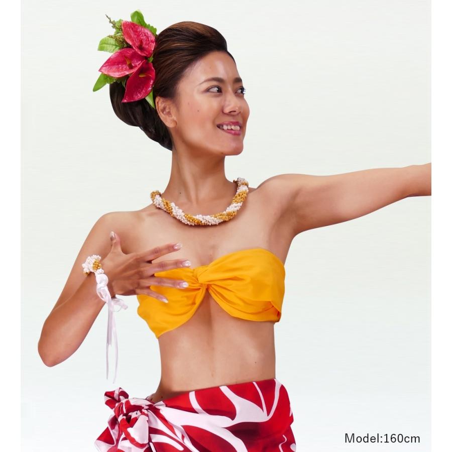 フラダンス モンゴシェル×ククイ ツイストブレスレット ホワイト×イエロー 1点 2087 |  | 01