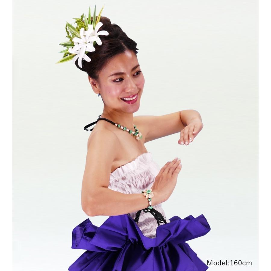 フラダンス シェル×ビーズ エキゾチックブレスレット グリーン×ブラック 1点 2089 |  | 01