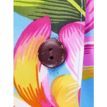 アロハシャツ レディース ブルー プルメリア Sサイズ 2125blS |  | 04