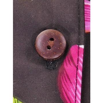 アロハシャツ レディース ブラック プルメリア Sサイズ 2125bS |  | 04