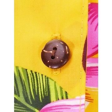 アロハシャツ レディース イエロー プルメリア Sサイズ 2125yS |  | 04