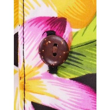 アロハシャツ メンズ ブラック プルメリア Mサイズ 2126bM |  | 04