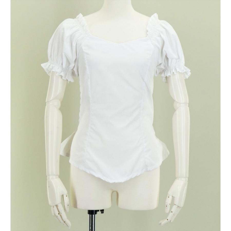 フラダンス シャーリング ブラウス ホワイト M(F)サイズ 2200wF | 