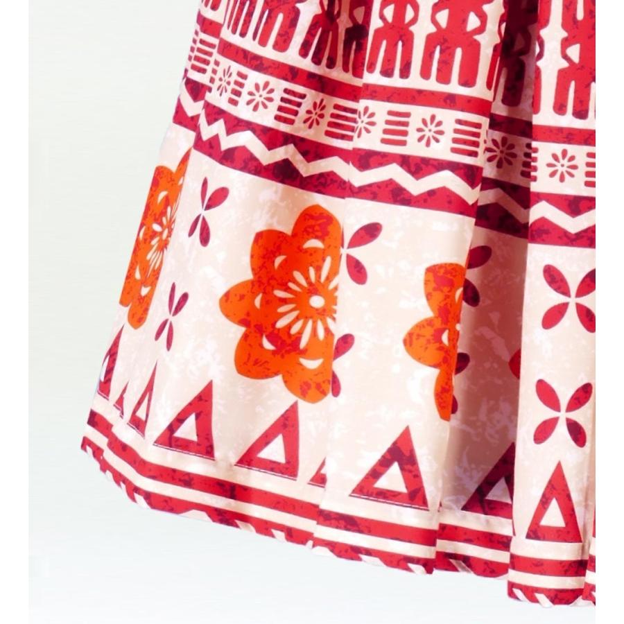 フラダンス パウスカート シングル78cm丈 レッド 2206 |  | 03