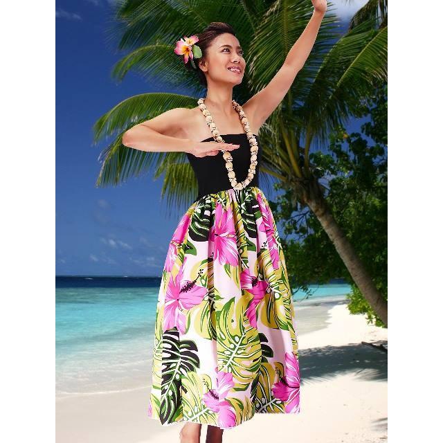 フラダンス チューブトップドレス ピンク Fサイズ 2261piF |  | 01