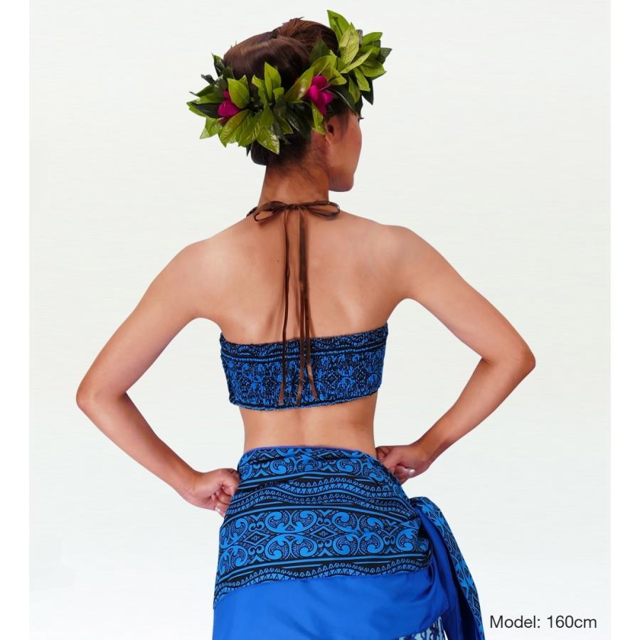 サッシュ付きパレオ風スカート&チューブトップ セット ブルー 2262bl |  | 02