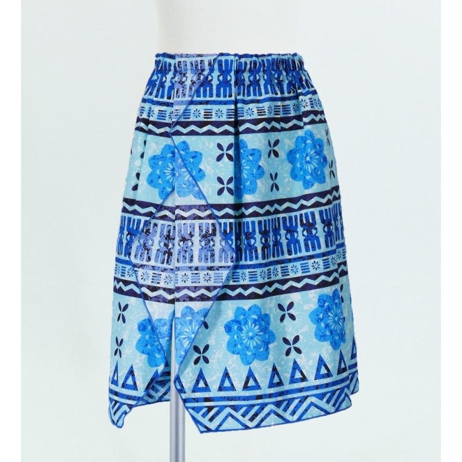 サッシュ付きパレオ風スカート&チューブトップ セット ブルー 2262bl |  | 07