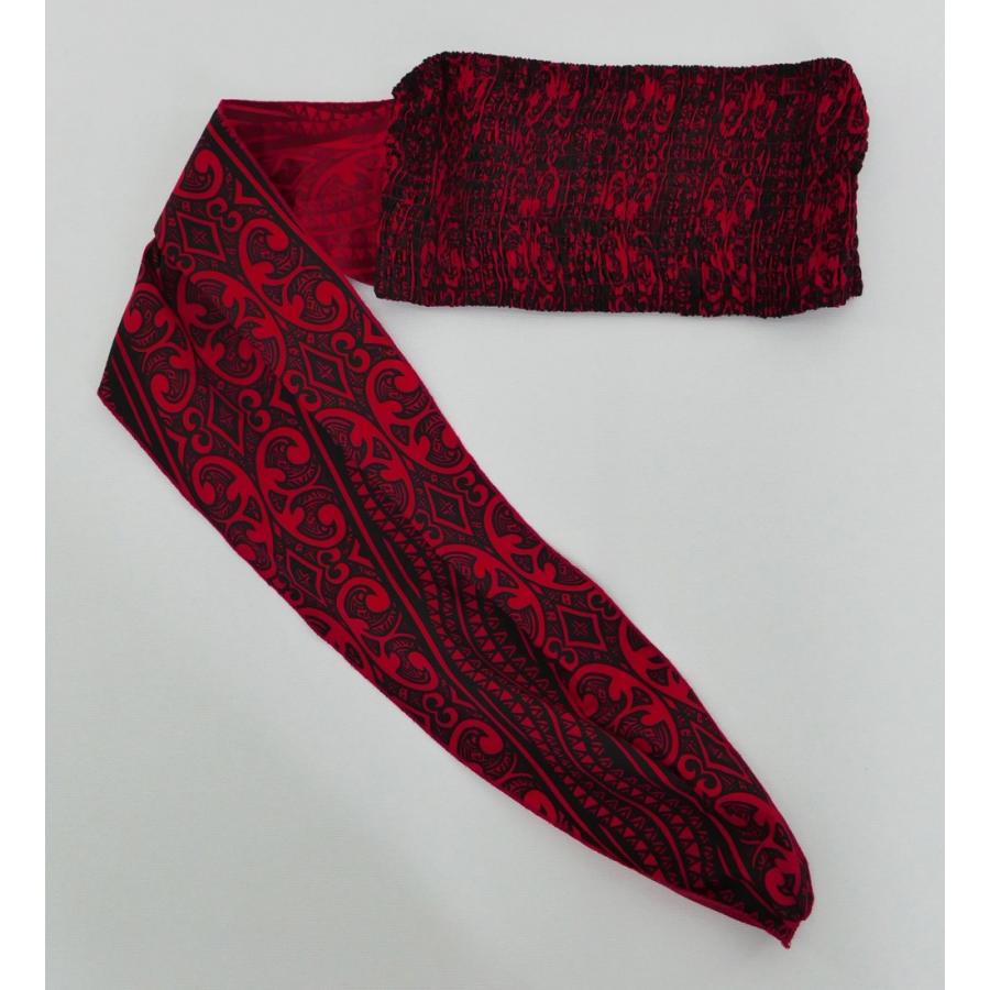 サッシュ付きパレオ風スカート&チューブトップ セット レッド 2262r |  | 03