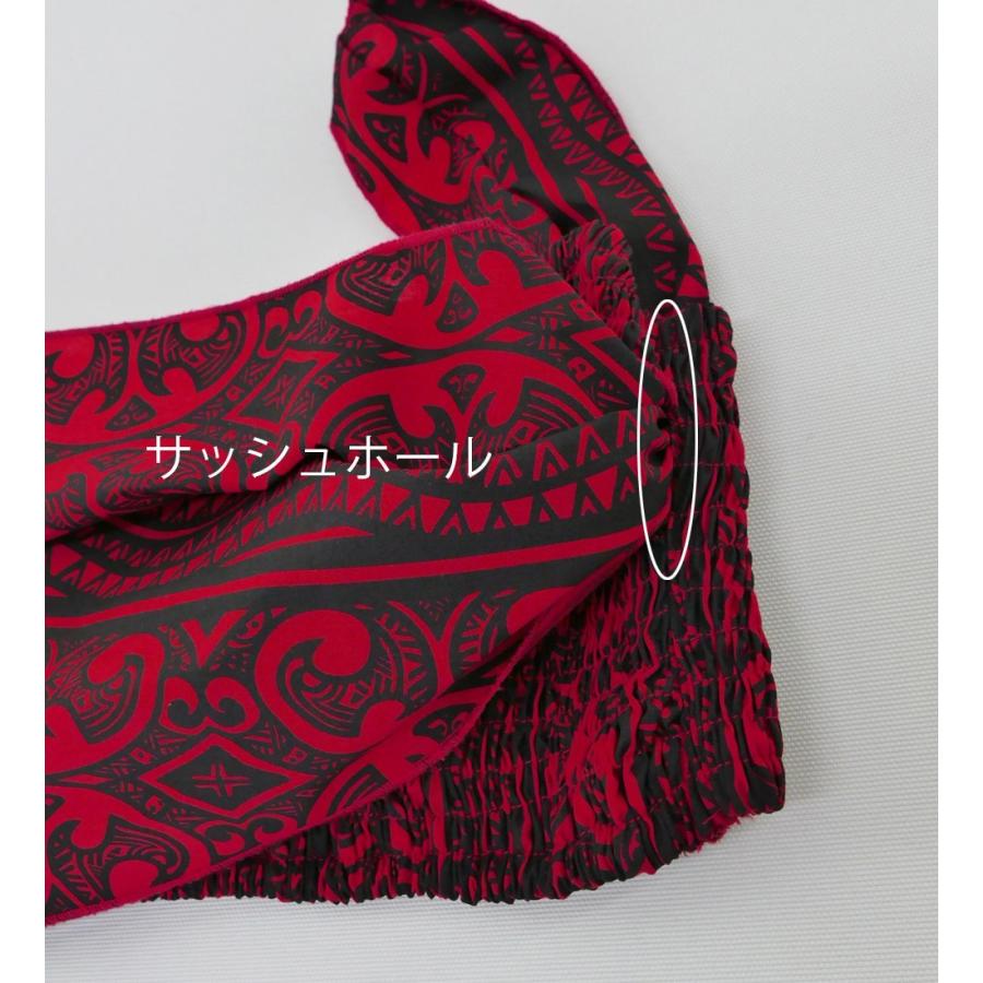 サッシュ付きパレオ風スカート&チューブトップ セット レッド 2262r |  | 05