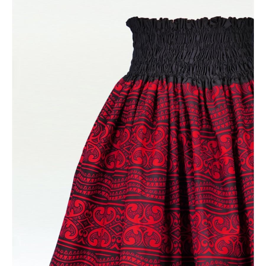 フラダンス ダブル　リバーシブル パウスカート 73cm丈 ブラック 2307 |  | 05