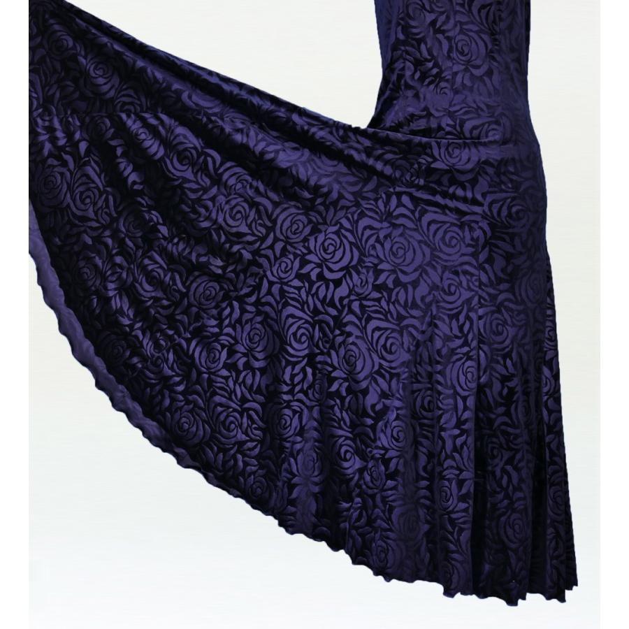 フラメンコ ローズベルベット ワンピース ネイビー フリーサイズ 2309nvfb |  | 03