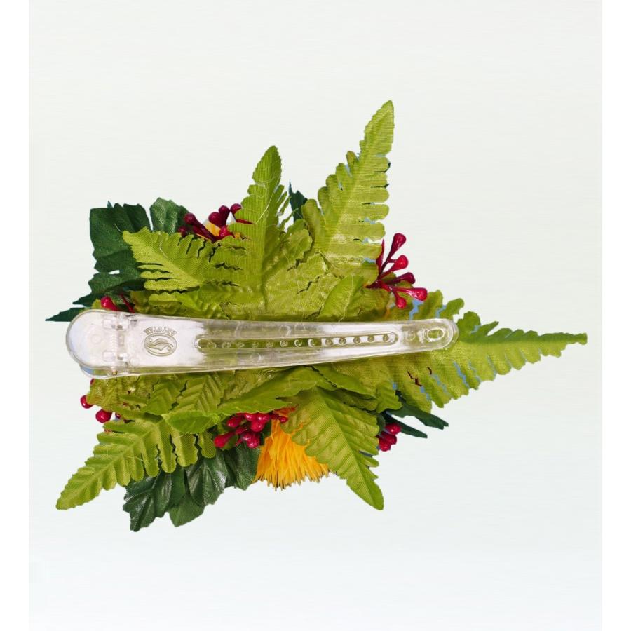 【特価】フラダンス レフア ヘアクリップ イエロー 2328y |  | 02