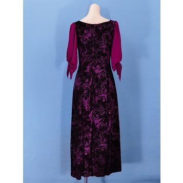 フラダンス シフォンスリーブ ロングドレス パープル LLサイズ 2337pLL |  | 04