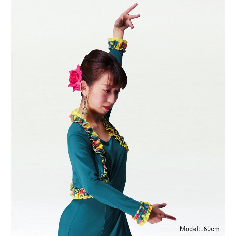 フラメンコ フリル ボレロ ブルー×グリーン フリーサイズ 2342blgf |  | 01