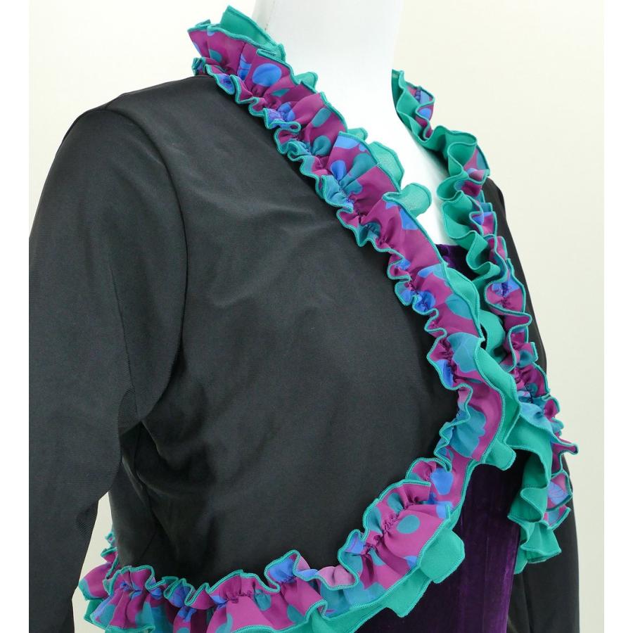 フラメンコ フリル ボレロ ブラック×パープル フリーサイズ 2342bpf |  | 04