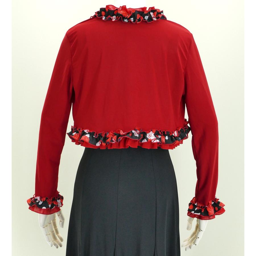 フラメンコ フリル ボレロ レッド×ブラック フリーサイズ 2342rbf |  | 02