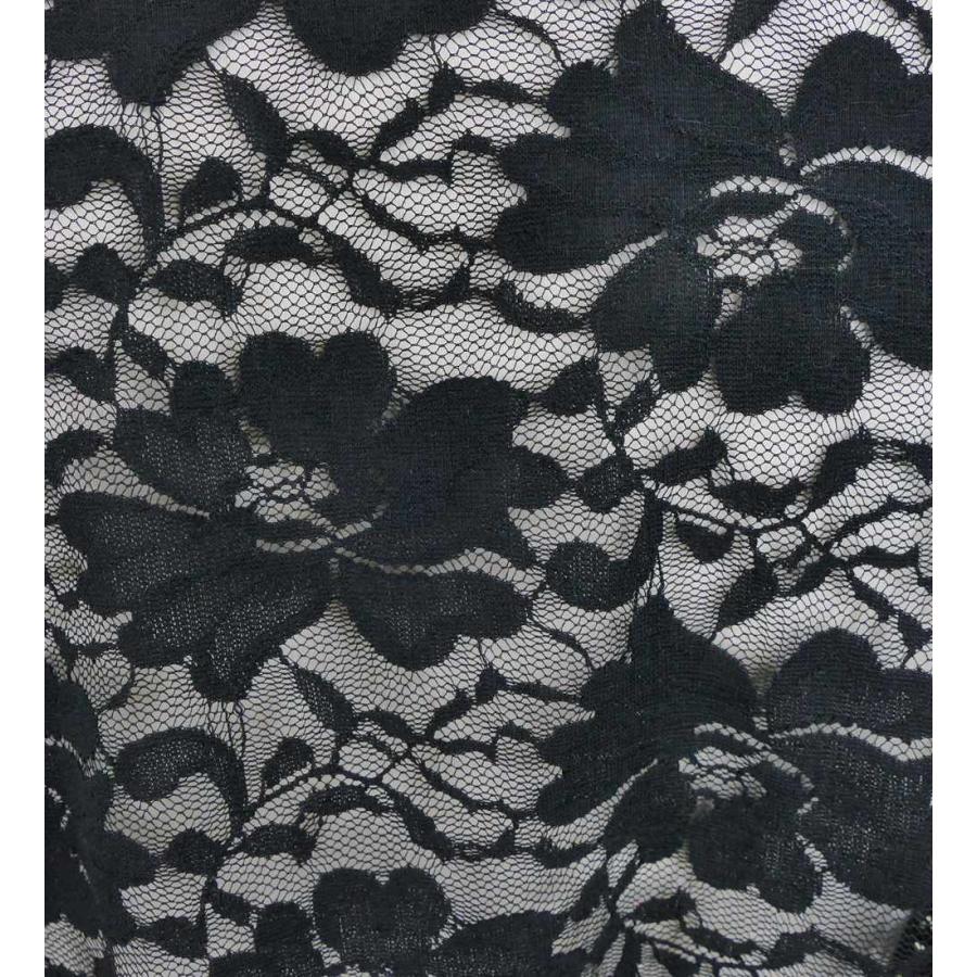 フラメンコドレス 花柄 黒 オーダー・異素材切替ワンピ | ドレス - フラメンコドレス