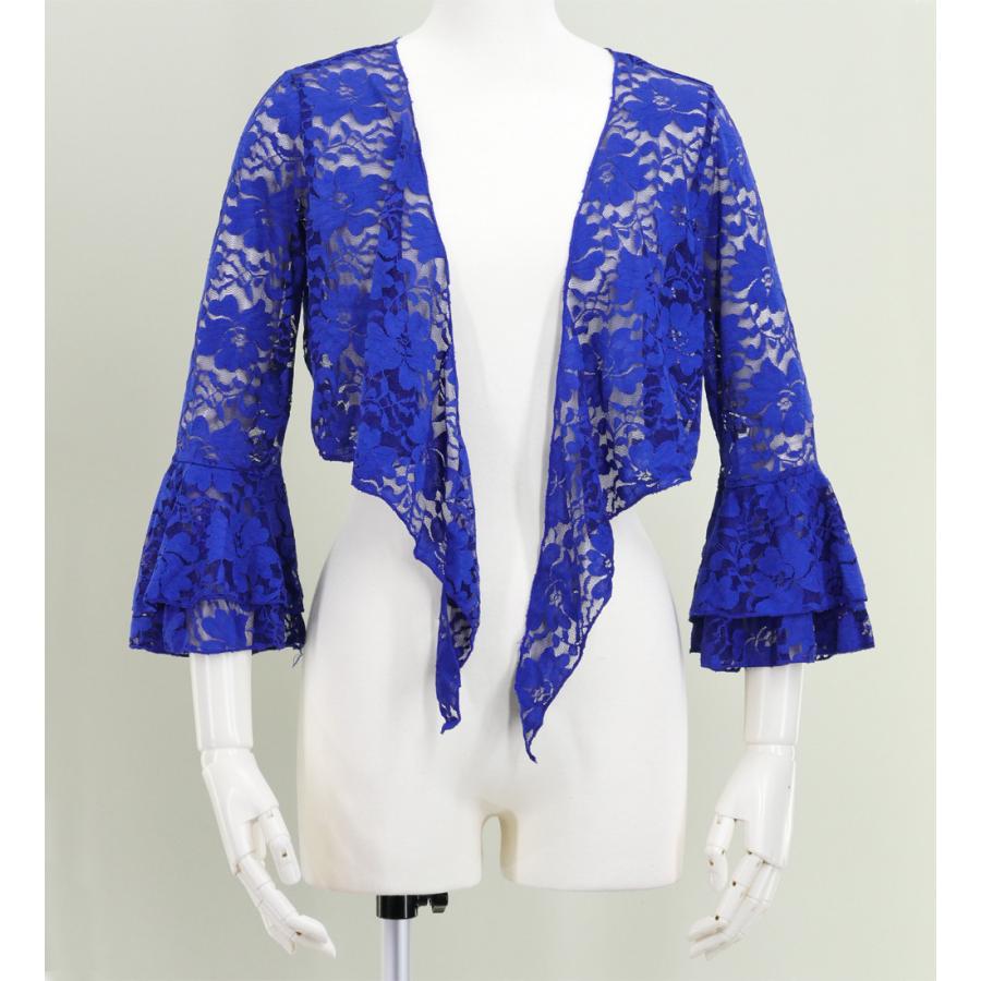 フラダンス 花柄レース ボレロ ダークブルー 2343dba |  | 03